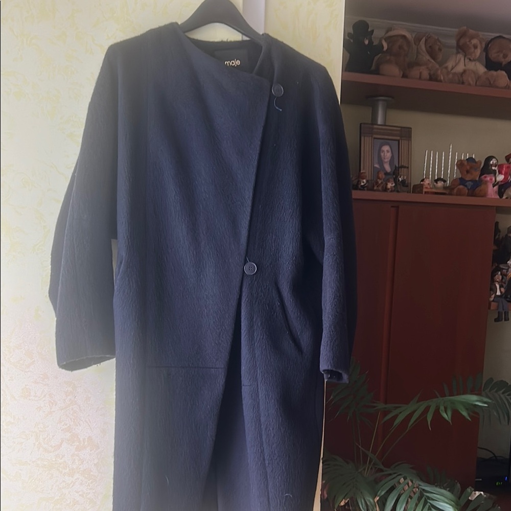 Maje Charcoal Wool Coat size 2